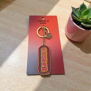 Forever 21 Cancer Zodiac Keychain